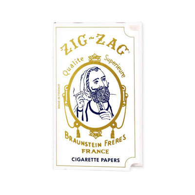 Zig Zag White Single Wide Rolling Papers - Headshop.com