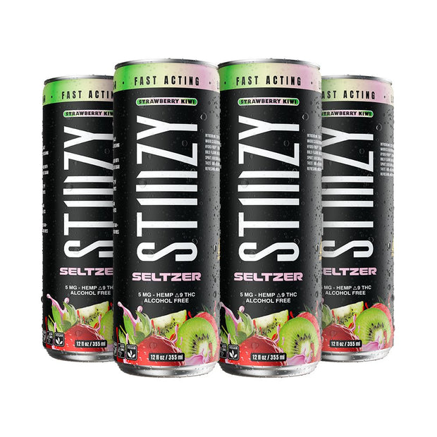 STIIIZY D9 Hemp Seltzer | 12oz | 5mg | 4ct Pack