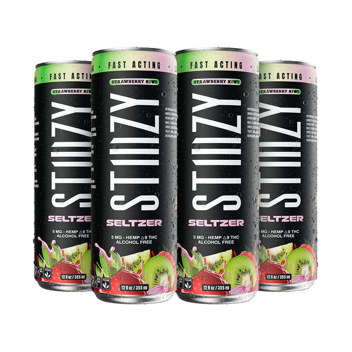 STIIIZY D9 Hemp Seltzer | 12oz | 5mg | 4ct Pack