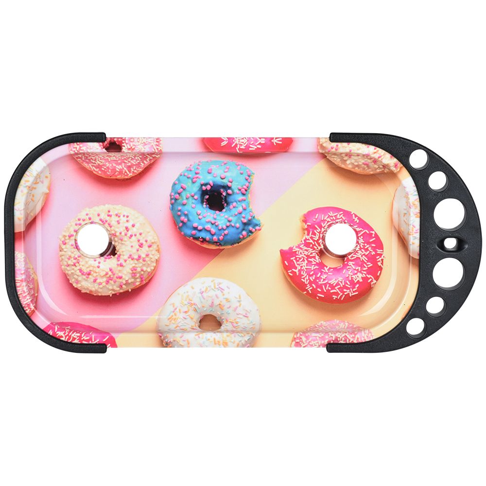 Elevated Metal Rolling Tray & Cone Loader Kit - Donut / 9.25"x 4.2" - Headshop.com
