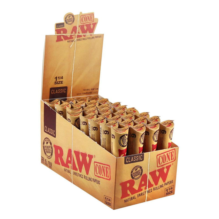 Raw Natural Unrefined Pre-Rolled Cones - Headshop.com