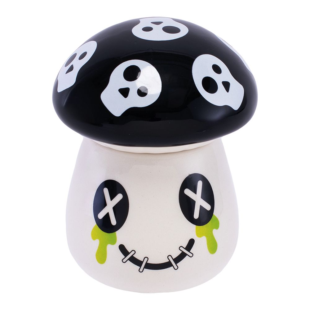 Fujima Mushroom Skull Ceramic Stash Jar - 4.25" - Headshop.com