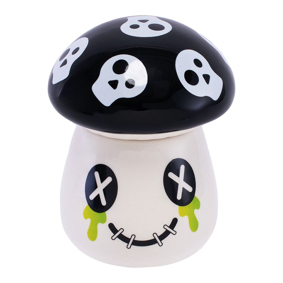 Fujima Mushroom Skull Ceramic Stash Jar - 4.25" - Headshop.com