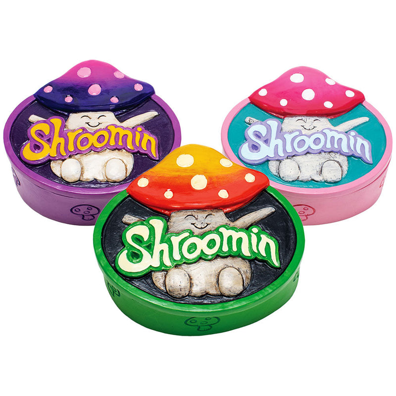 6pc Display - Fujima Mushroom Stash Box - 4" / Assorted Styles - Headshop.com
