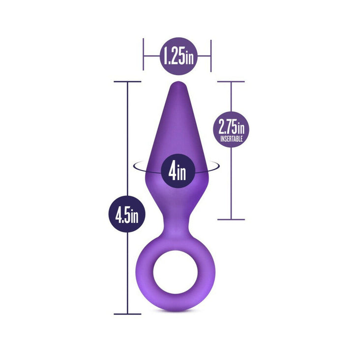 Blush Luxe Candy Rimmer Medium Silicone Anal Plug Purple - Headshop.com