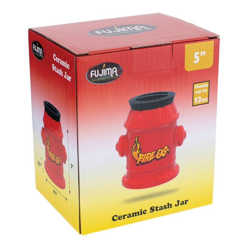 Fujima Fire Hydrant Ceramic Stash Jar - 5" - Headshop.com