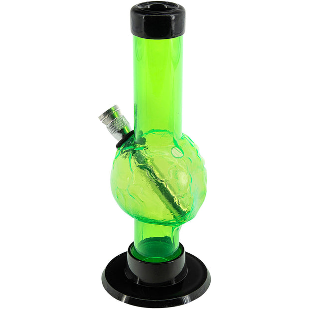 Mini Skull Acrylic Bong - 6" Tall - Multiple Colors