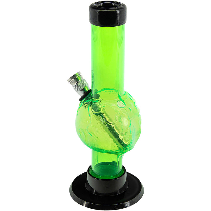 Mini Skull Acrylic Bong - 6" Tall - Multiple Colors