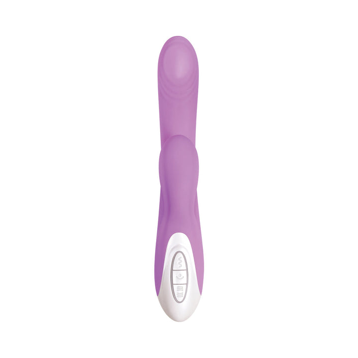 Evolved Super Sucker Rechargeable Thumping Suction Silicone Dual Stimulator Purple - Headshop.com