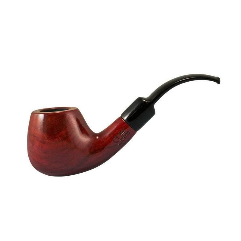 Pulsar Shire Pipes Bent Apple Cherry Wood Tobacco Pipe - 5" - Headshop.com