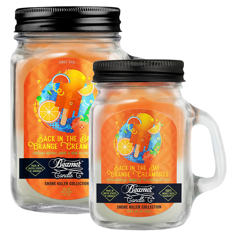 Beamer Candle Co. Mason Jar Candle | Back In The Day Orange Creamsicle - Headshop.com