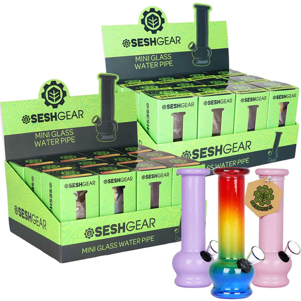 SeshGear Boxed Water Pipe | 5.75" | 12ct Display