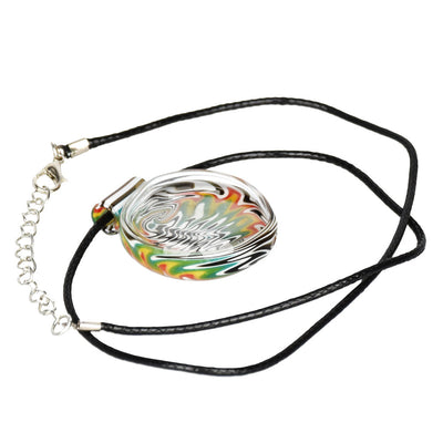 Waking Dream Wig Wag Glass Pendant Necklace - 16" / Styles Vary - Headshop.com