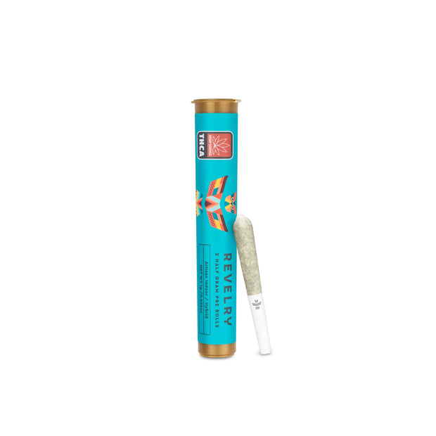 Revelry Passion Fruit Punch THCA Pre Rolls 2 Pack