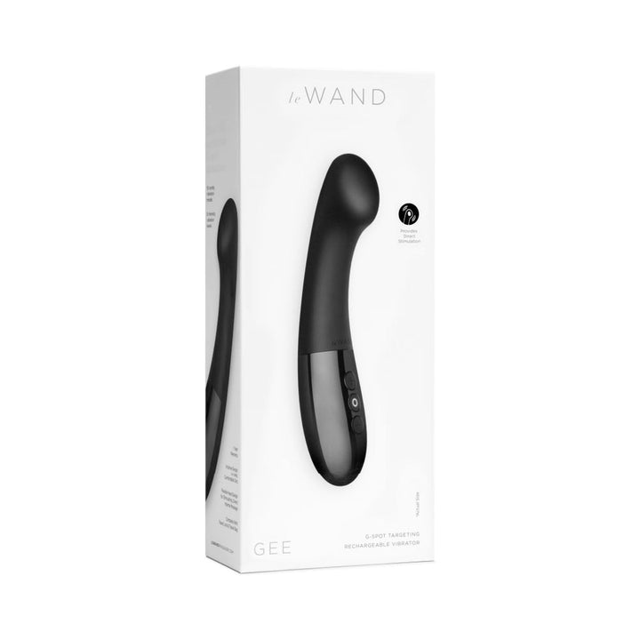 Le Wand Gee Rechargeable Silicone G-Spot Targeting Vibrator Black - Headshop.com