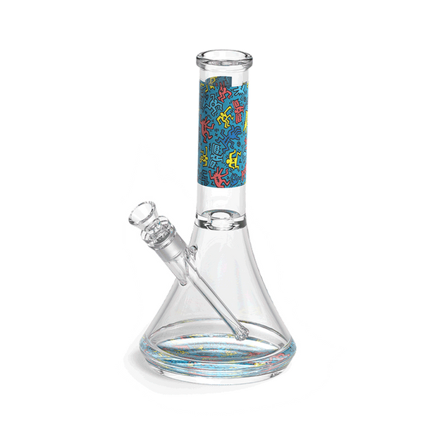 K. Haring Glass Beaker Water Pipe - Headshop.com
