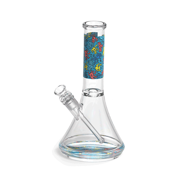 K. Haring Glass Beaker Water Pipe - Headshop.com