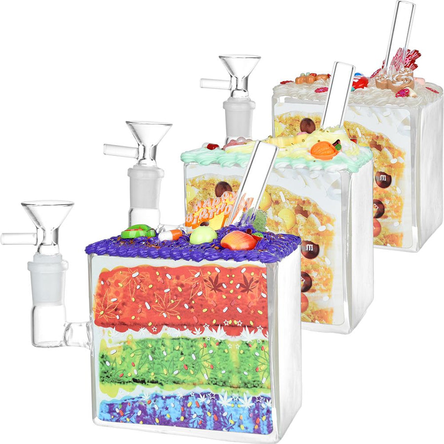 Dabtized Cake 'n' Bake Glass Water Pipe - 5.5" / 14mm F - Headshop.com