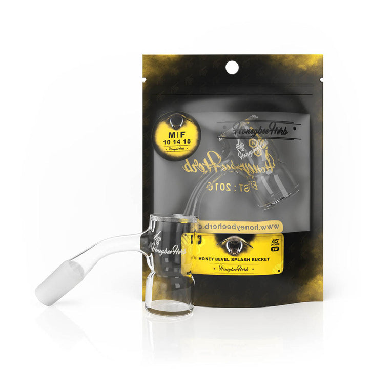 HONEY BEVEL SPLASH BUCKET QUARTZ BANGER - 45° DEGREE | BL - Headshop.com