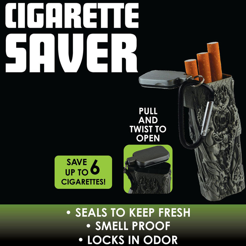 6PC DISP - Smokezilla Mythical Cigarette Saver Case - 3.5"/Asst Designs - Headshop.com