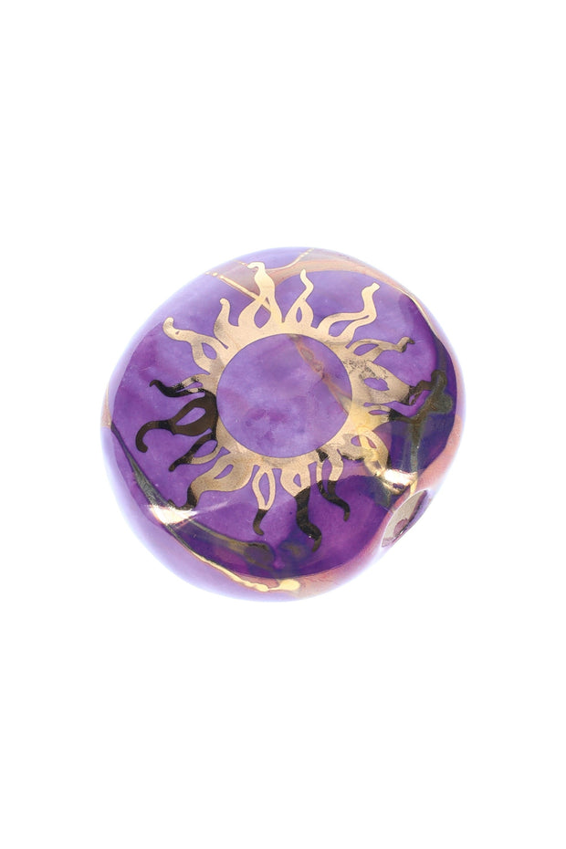 Ancient Creations Ceramics Round Ceramic Smoke Stone – 2″ – US-Made