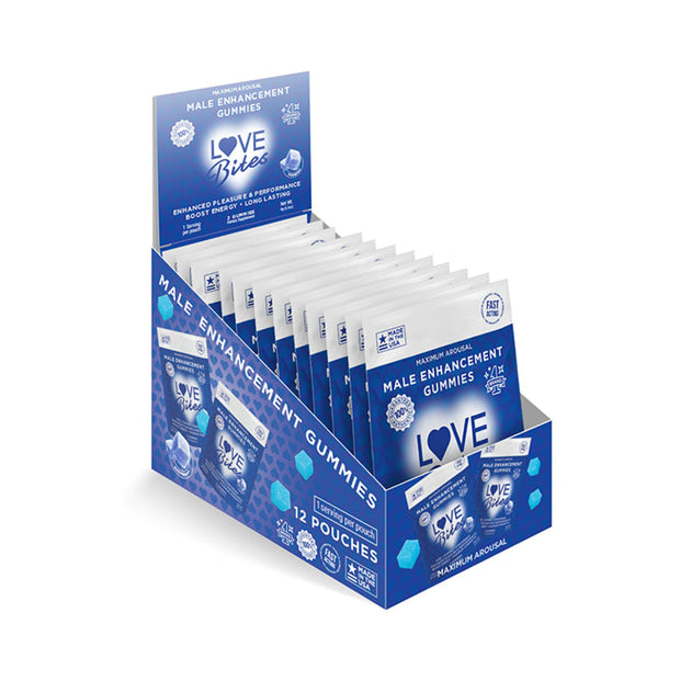 Love Bites Male Enhancement Gummies 2-Pack 12-Piece Display - Headshop.com