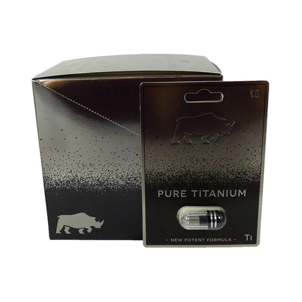 Rhino Pure Titanium Capsules 24 ct - Headshop.com