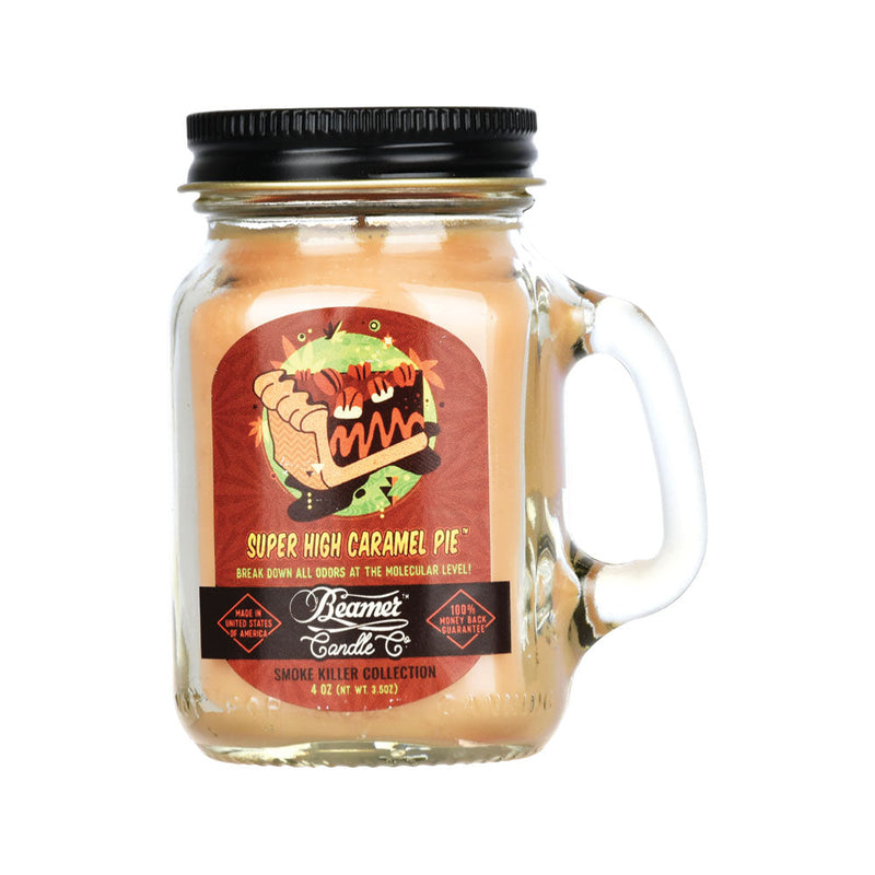 Beamer Candle Co. Mini Mason Jar Candle | Super High Caramel Pie | 4oz - Headshop.com