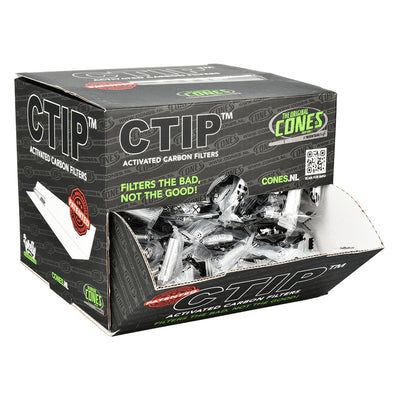 CTIP Aluminum Activated Carbon Filter Tip - 26mm -500PC DISPLAY - Headshop.com