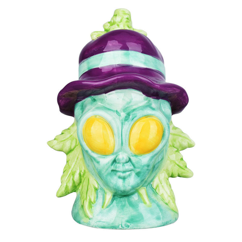 Zooted Alien Ceramic Hand Pipe - 8" - Headshop.com