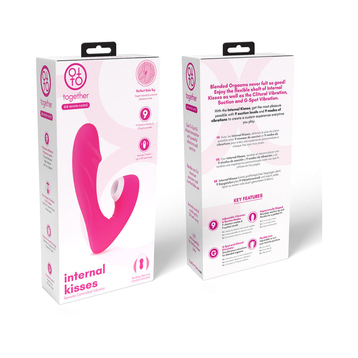 Together Internal Kiss Remote Control Vibe Pink - Headshop.com