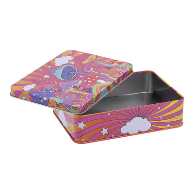 8PC DISPLAY - Fujima Tin Stash Box - 6.5"x4.5" / Assorted Designs - Headshop.com
