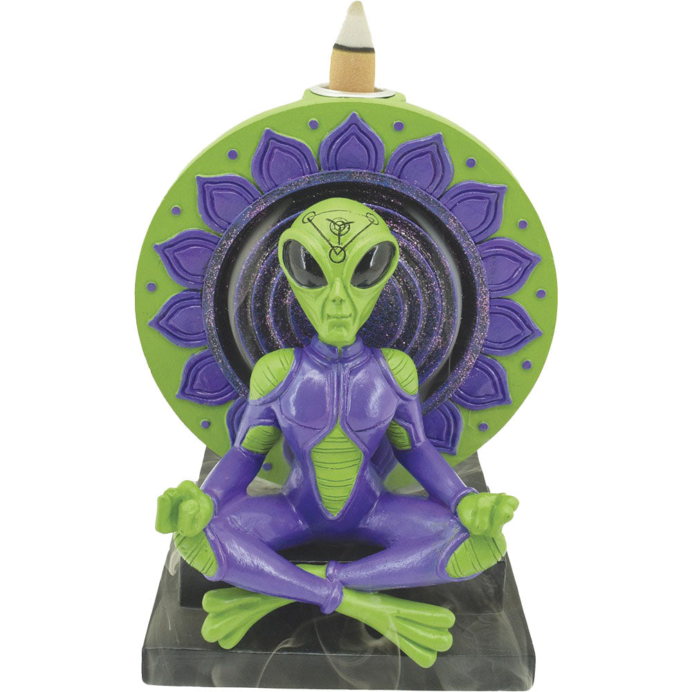 Fujima Yogi Alien Grandmaster Backflow Incense Burner - 6" - Headshop.com