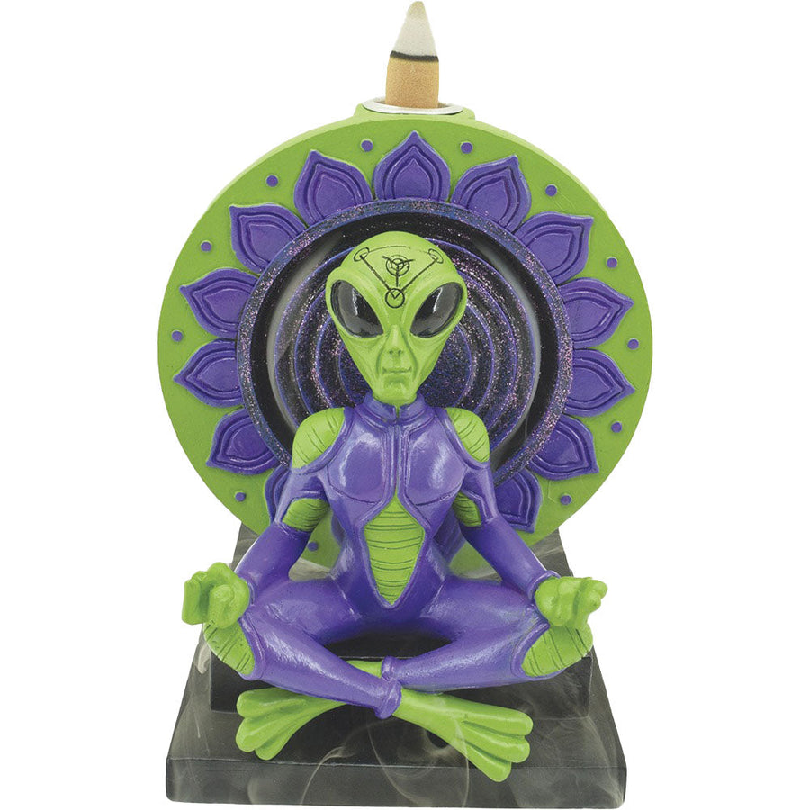 Fujima Yogi Alien Grandmaster Backflow Incense Burner - 6" - Headshop.com
