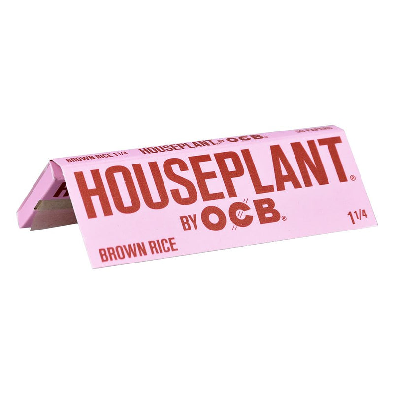 24CT DISP - Houseplant by OCB Rolling Papers - Brown Rice / 50pc / 1 1/4" - Headshop.com