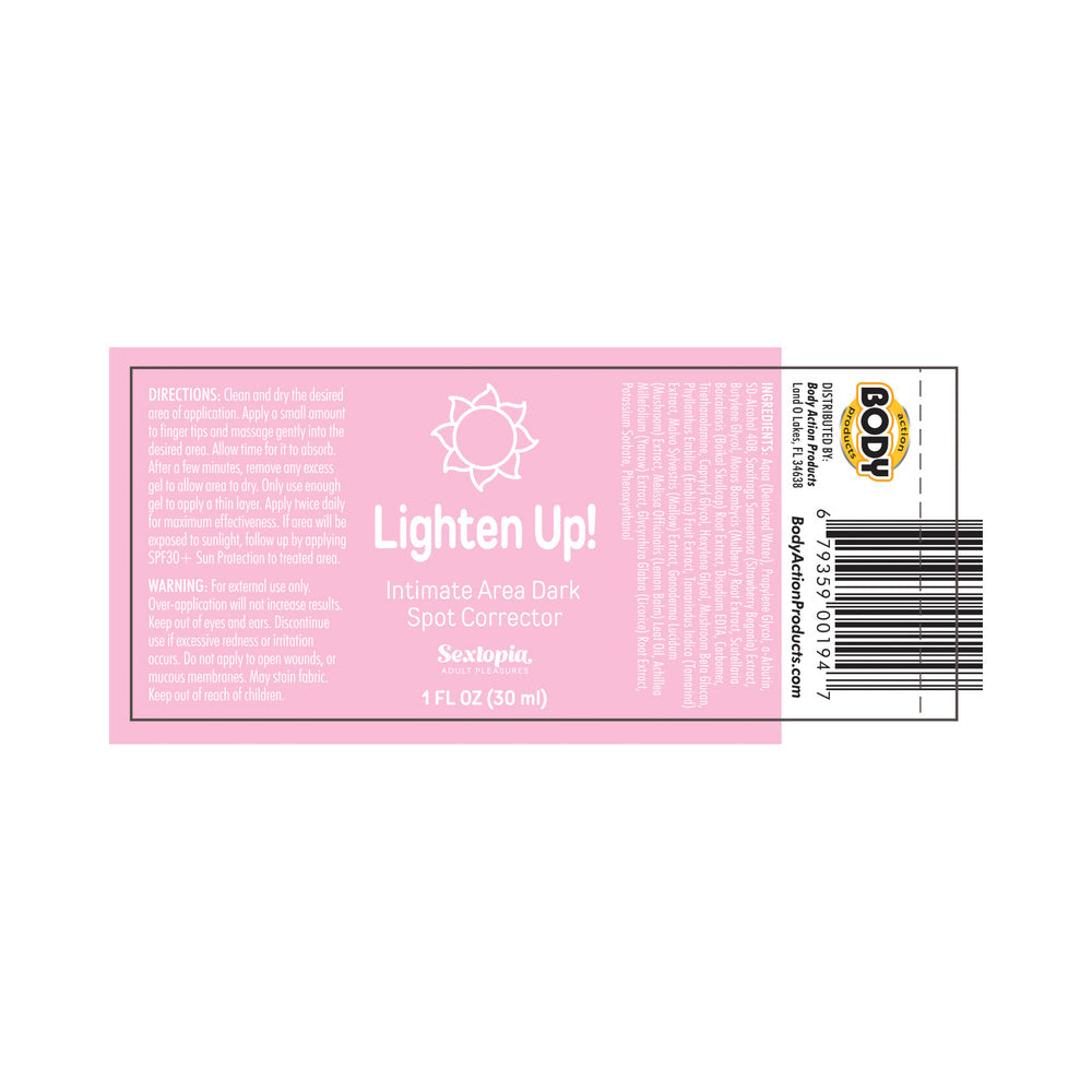 Sextopia Lighten Up Dark Spot Corrector Gel 1 oz. Bottle - Headshop.com