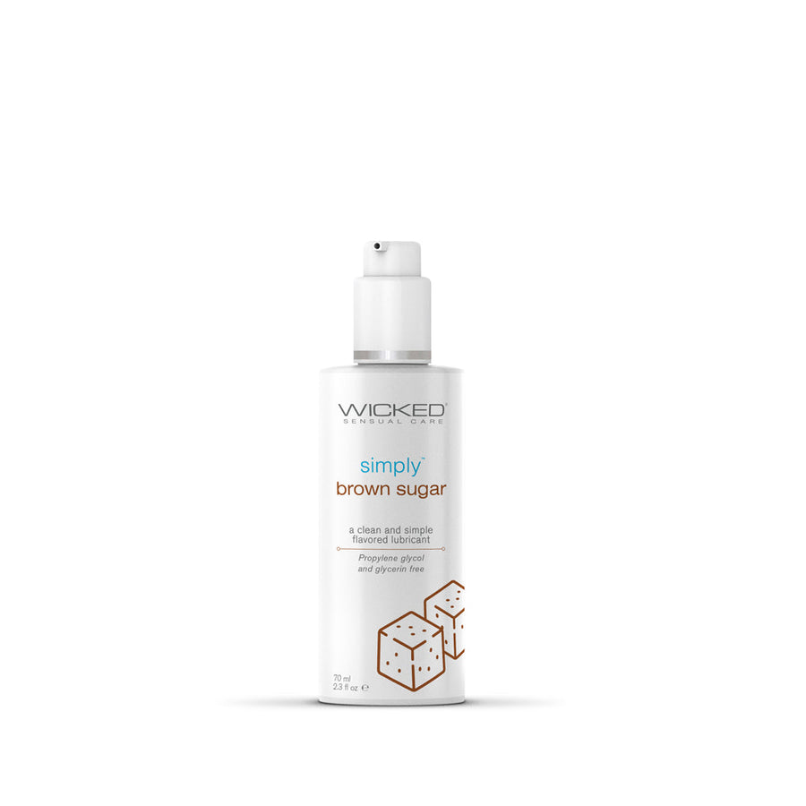 Simply Brown Sugar Flavored Water Based Lubricant 2.3 oz. - Headshop.com