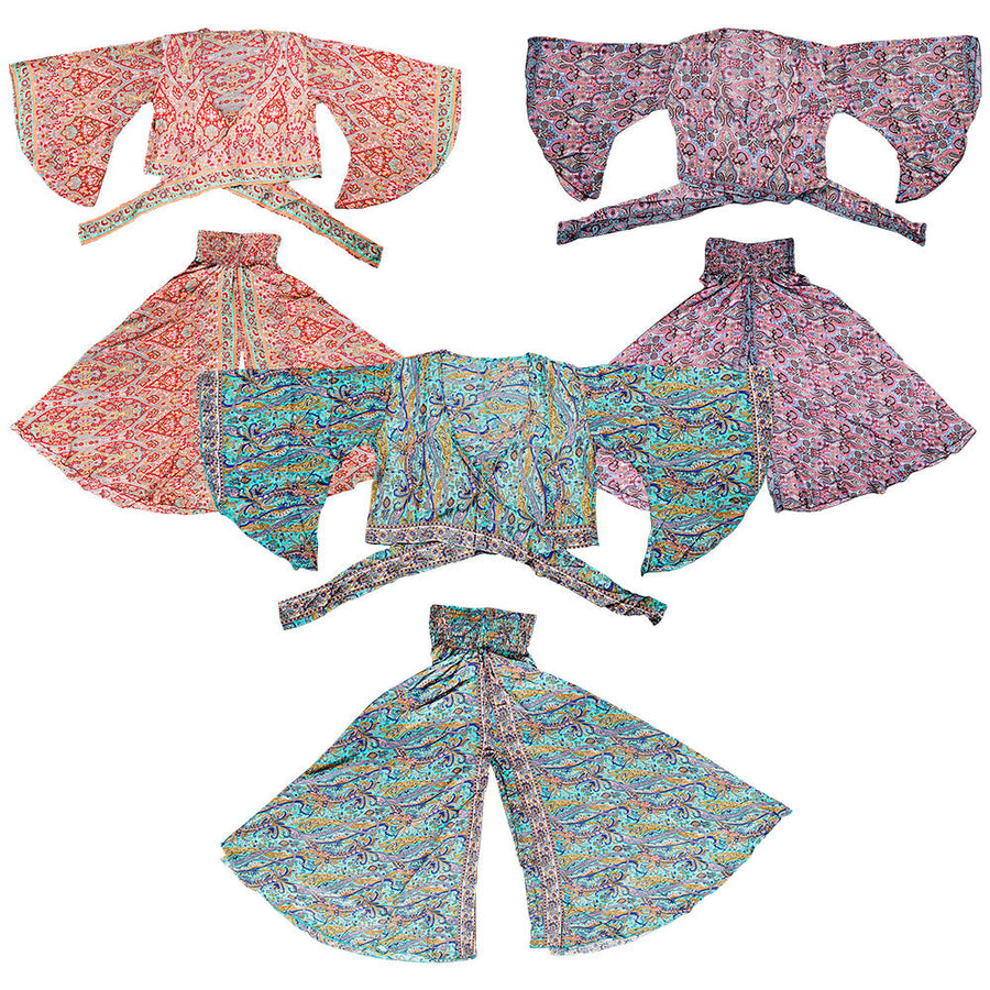 ThreadHeads Bohemian Wide Sleeve 2-Piece Suit | Free Size | Colors Vary - Headshop.com