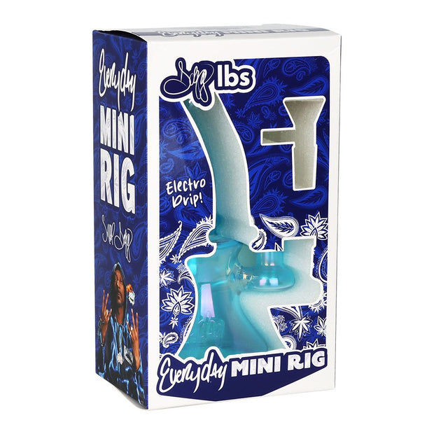 Dogg Lbs Everyday Electroplated Glass Water Pipe - 6.75" / 14mm F / Colors Vary