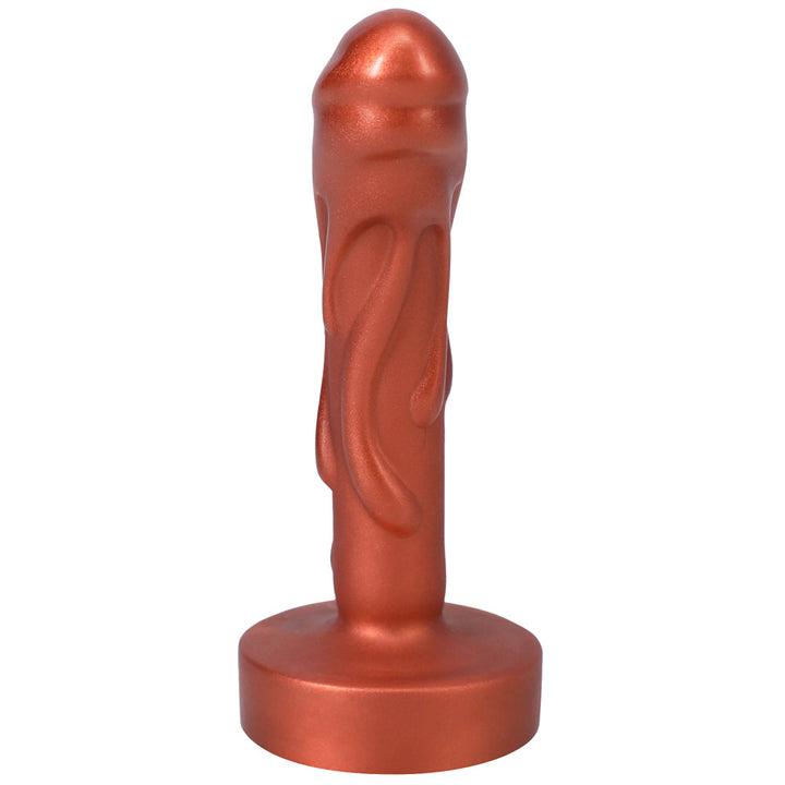 Tantus Mini Magma 5 in. Fantasy Dildo Firm Copper - Headshop.com