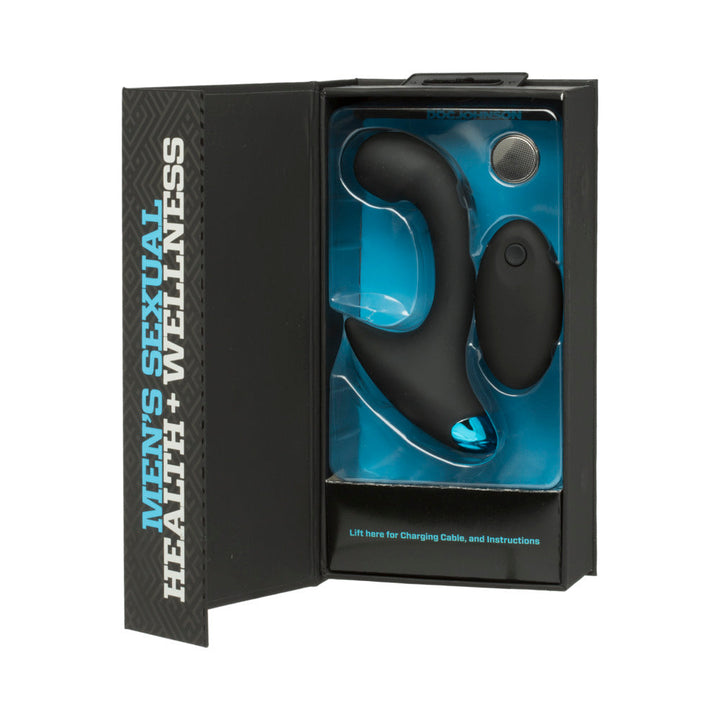 OptiMALE Vibrating P-Massager with Wireless Remote Black - Headshop.com