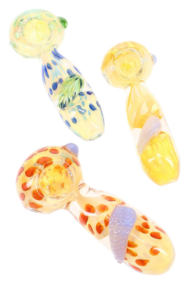 Color Changing Polka Dot Fumed Glass Hand Pipe “Polka Puff” – 4″ - Headshop.com