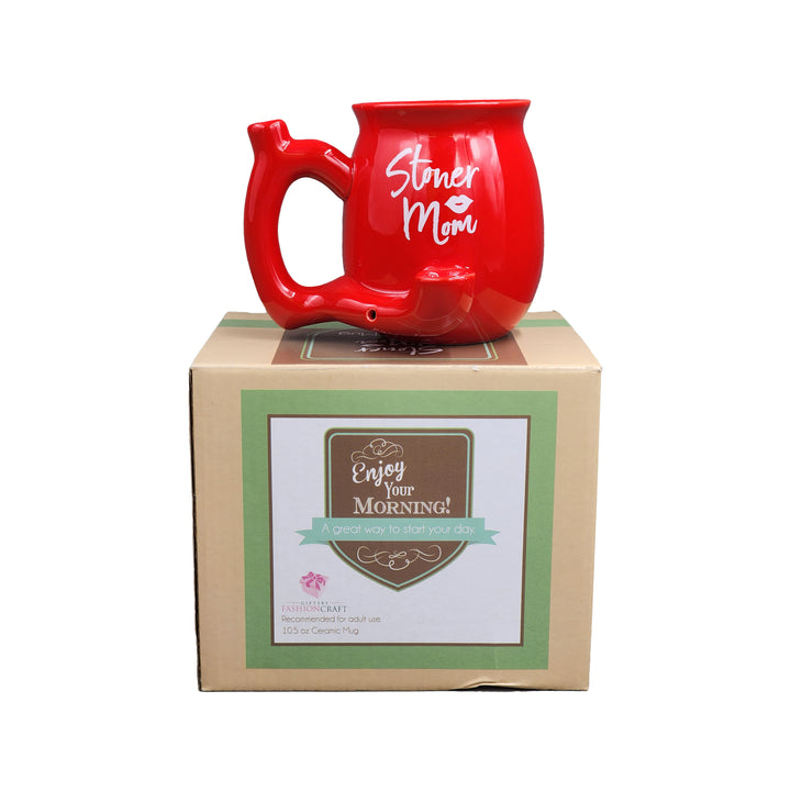 Stoner Mom Mug - Red with White Logo - Headshop.com