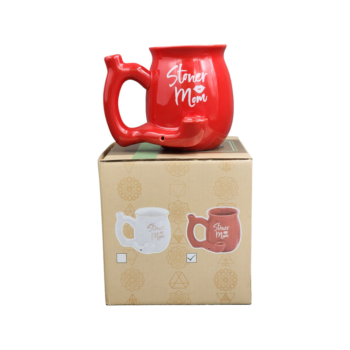 Stoner Mom Mug - Red with White Logo - Headshop.com
