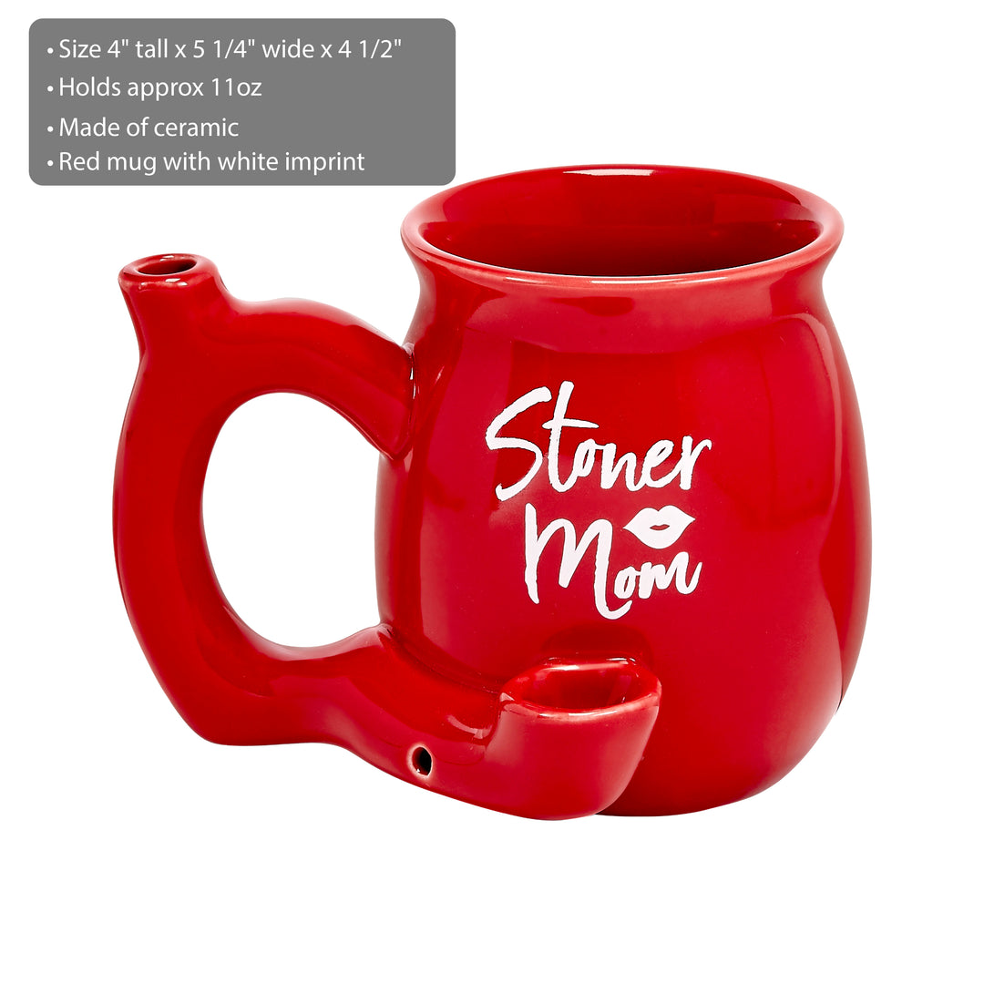 Stoner Mom Mug - Red with White Logo - Headshop.com