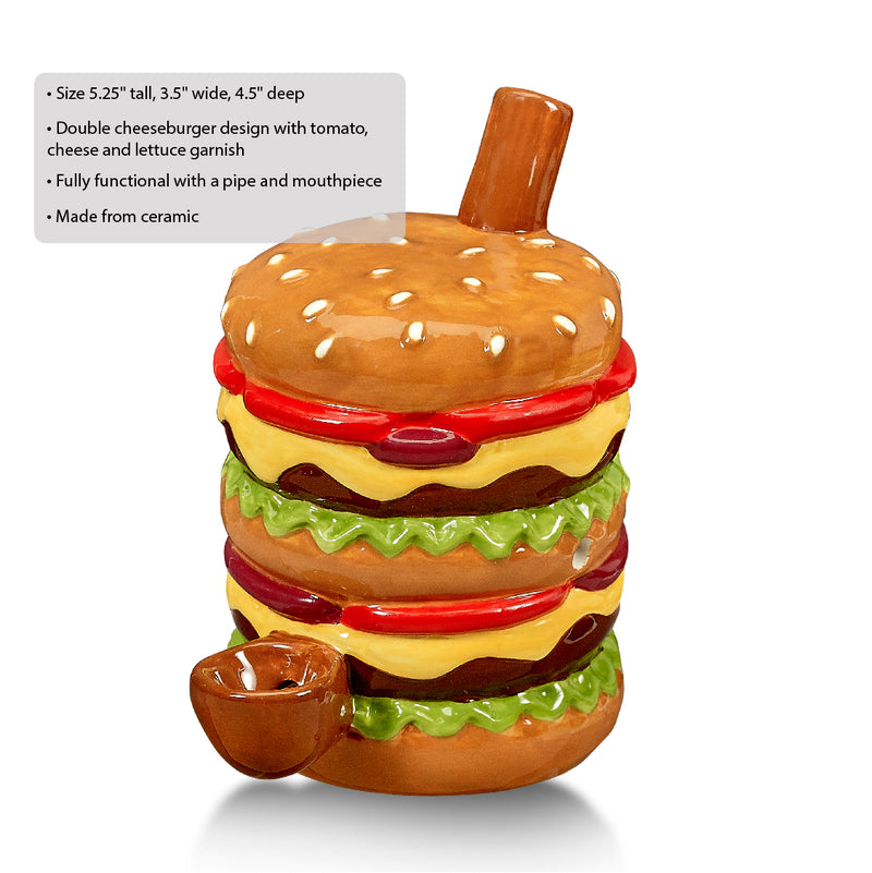 Cheese Burger Pipe - Headshop.com