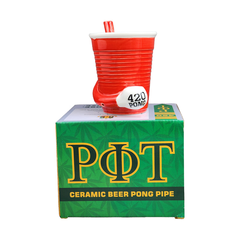 Beer Pong Pipe Mug - Headshop.com