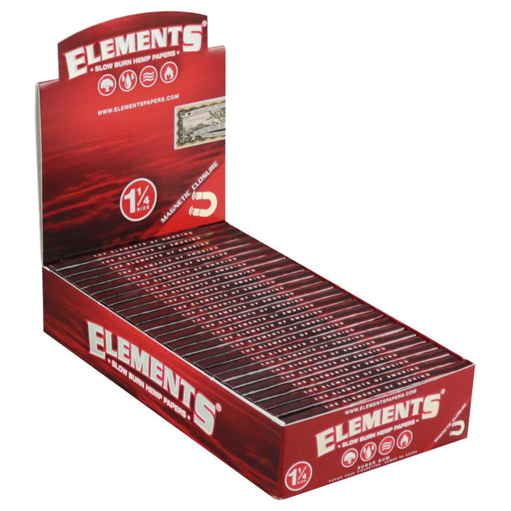 Elements Red Slow Burn Hemp Rolling Papers - Headshop.com