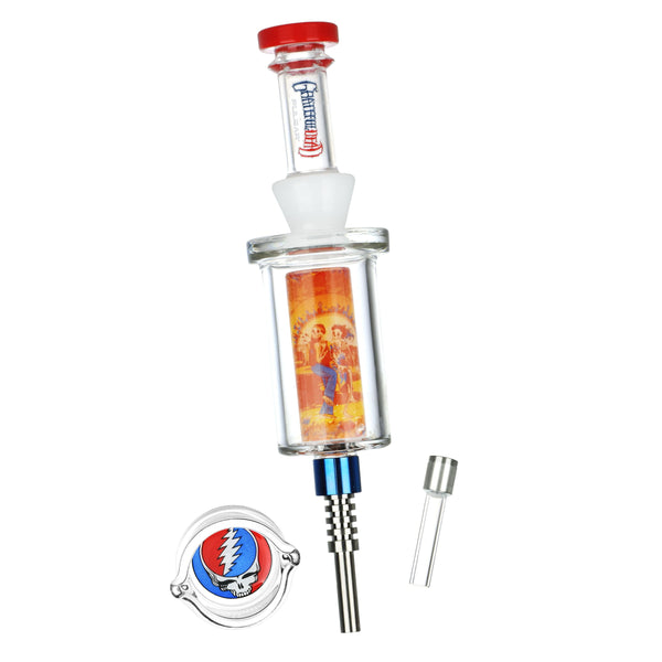 Grateful Dead x Pulsar Inside Print Vapor Vessel & SYF Dab Dish - 9.25" / Sunset Dance