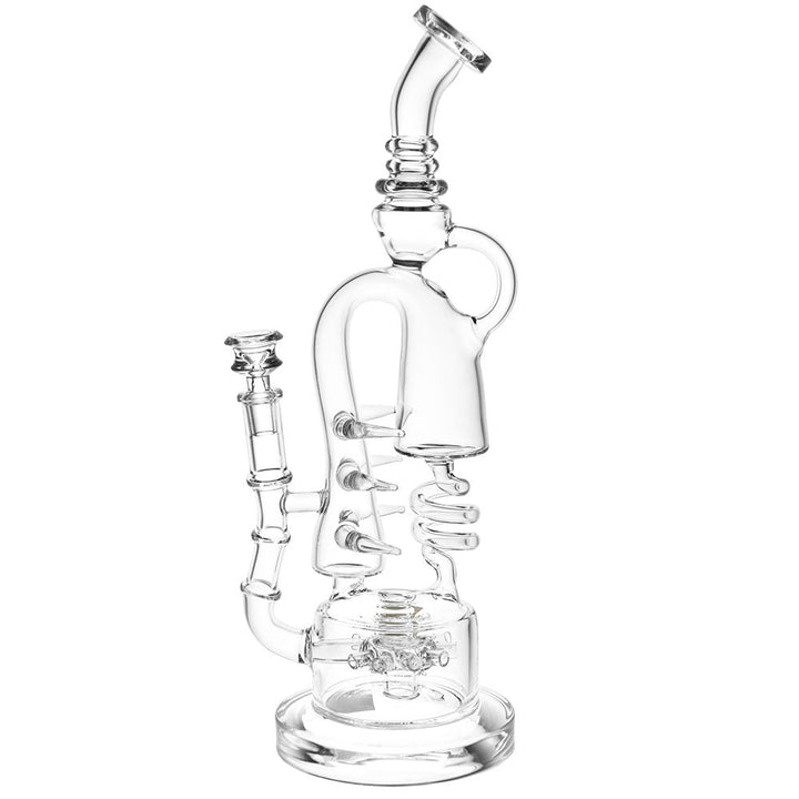 Lookah Glass Spiral Recycler Water Pipe | 14.75" | 14mm F - Headshop.com